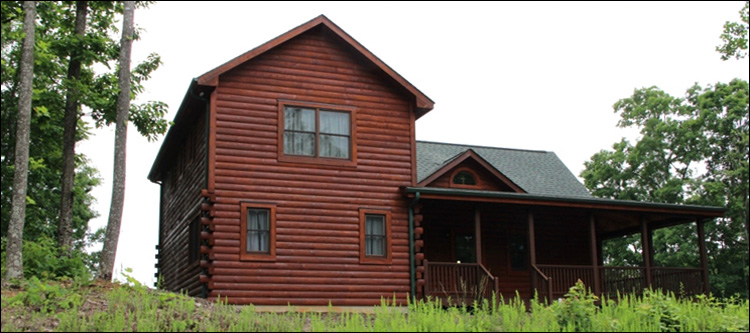Professional Log Home Borate Application  Jackson County, Alabama